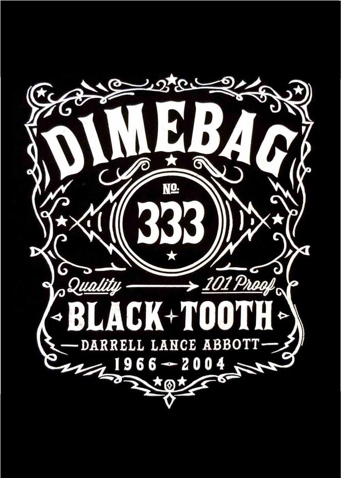 Dimebag Darrell Label Logo Official New Black Textile Flag Poster 75cm x 110cm