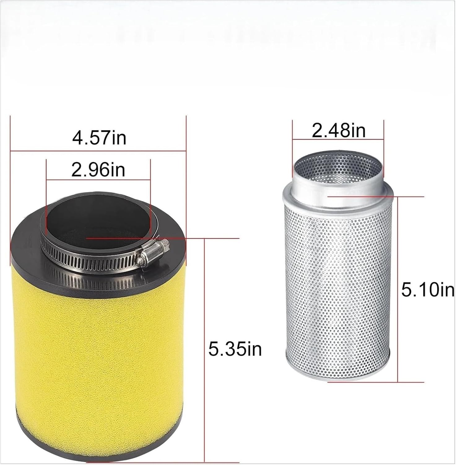 Air Filter & Guide Cleaner Body Compatible with Rancher 420 TRX420 FA FE FM TE TM FPA FPE FPM 2007-2014