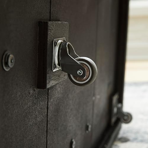 Miniatura 15 de Signature Design by Ashley Bensonale - Juego de mesa ocasional contemporánea con tapa de mármol sintético y ruedas, juego de 3, gris y marrón oscuro