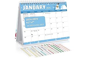SKYDUE Compact Desk Calendar 2023 Flat
