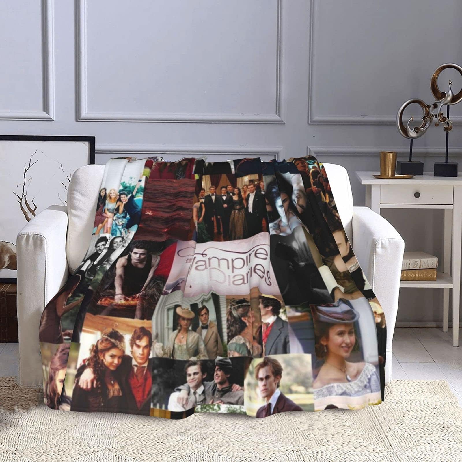 Gudenice Vampire Diaries Polyester Blanket Soft Cozy Bed Sofa Throw Blanket 80"X60"