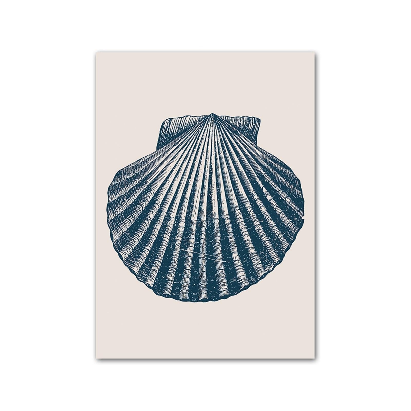 Peinture crabe poulpe méduse impression sur toile art mural salon 40x60