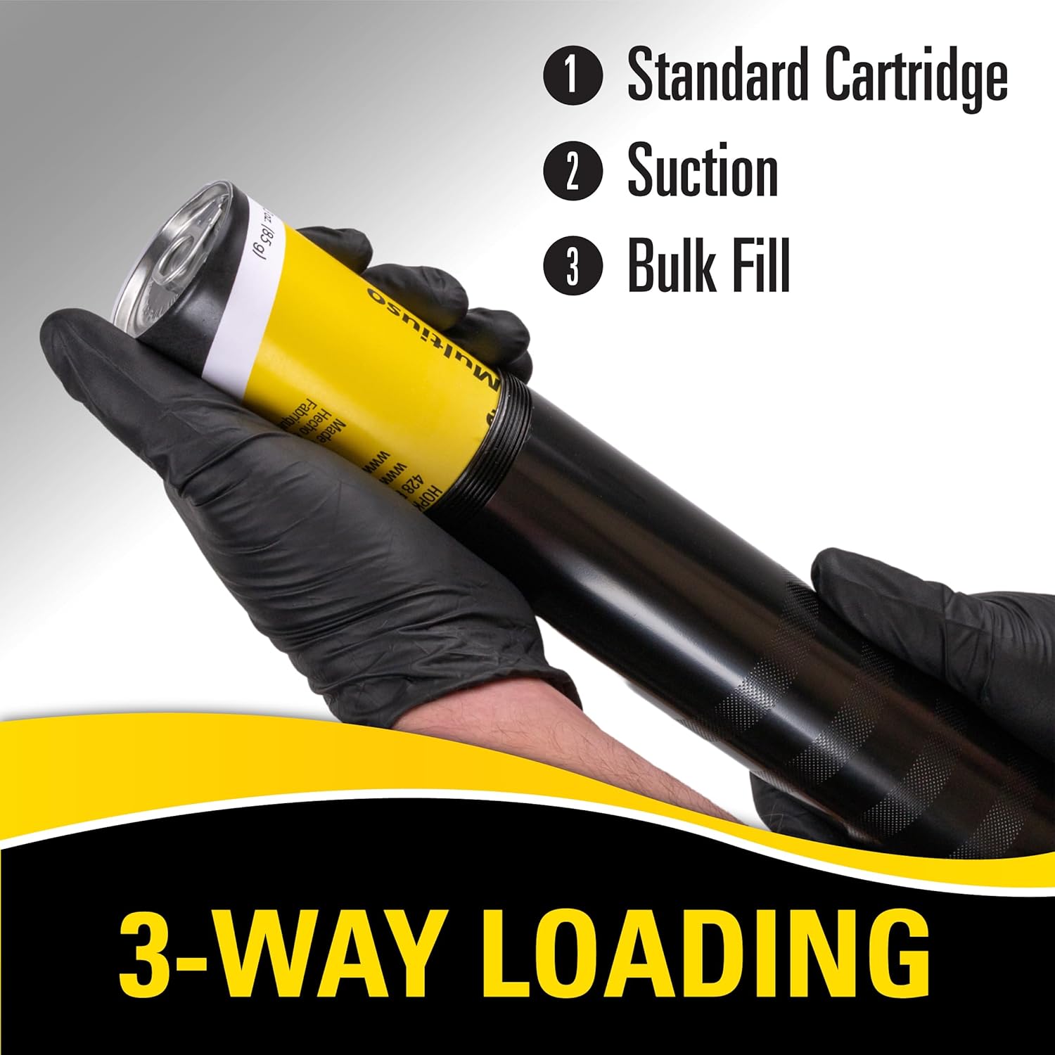 LUMAX LX-1123 Black Heavy Duty Deluxe Lever Grease Gun with 18" Flex Hose and Coupler. for Professionals who Demand a Better Grease Gun for Day-in and Day Out Service