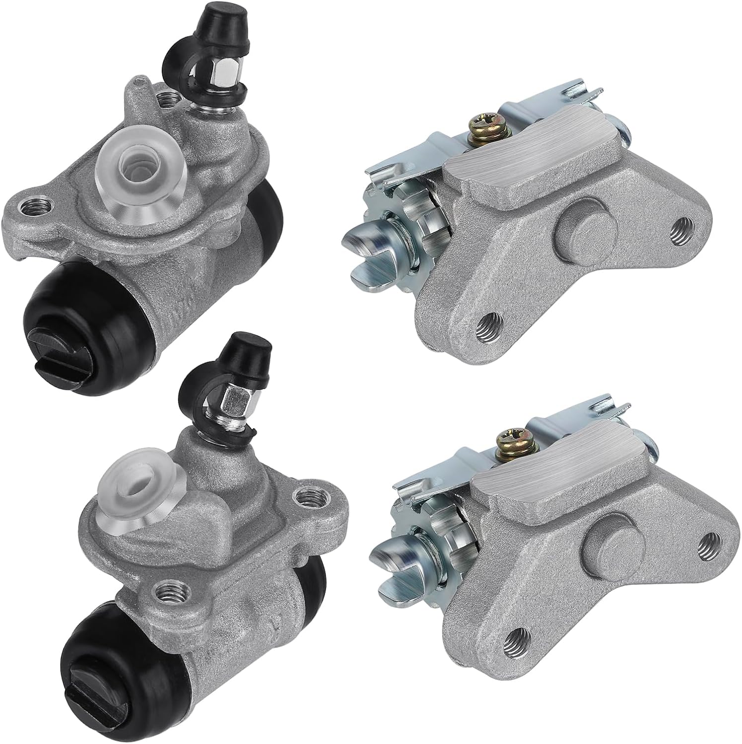 M MATI Front Brake Wheel Cylinder&Adjuster Left&Right for Honda 45340-HB3-003 45350-HM8-B41 45370-HM8-B41