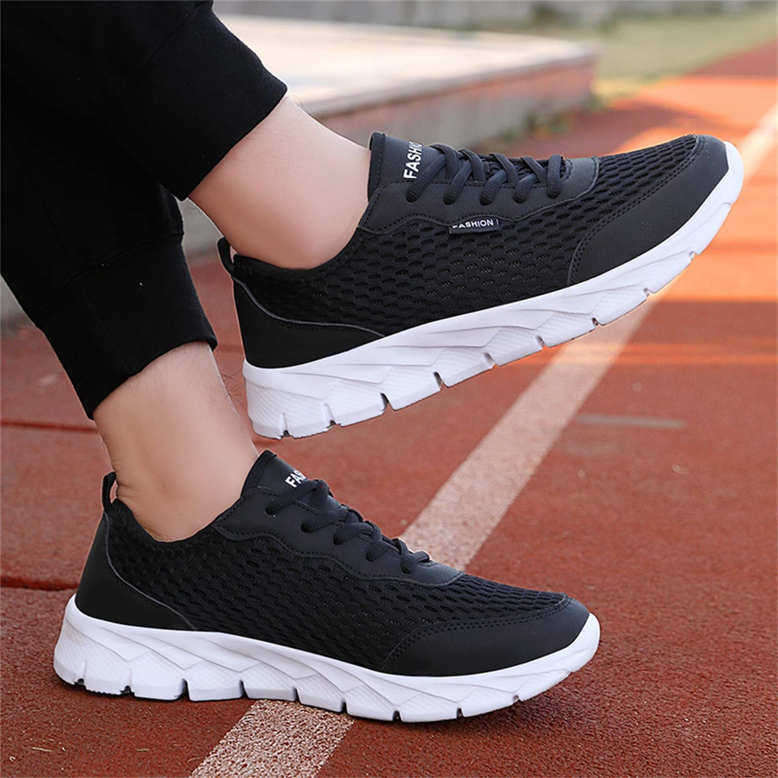 Zapatillas deportivas de malla transpirable para hombre, para verano, al