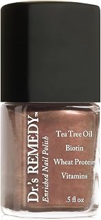 Dr’s Remedy Enriched Nail Polish: Non Toxic, All Natural, and Organic - Doctor Formulated: Strengthens, Restores, Heals, and Protects '24-Free' - BOLD Bronze