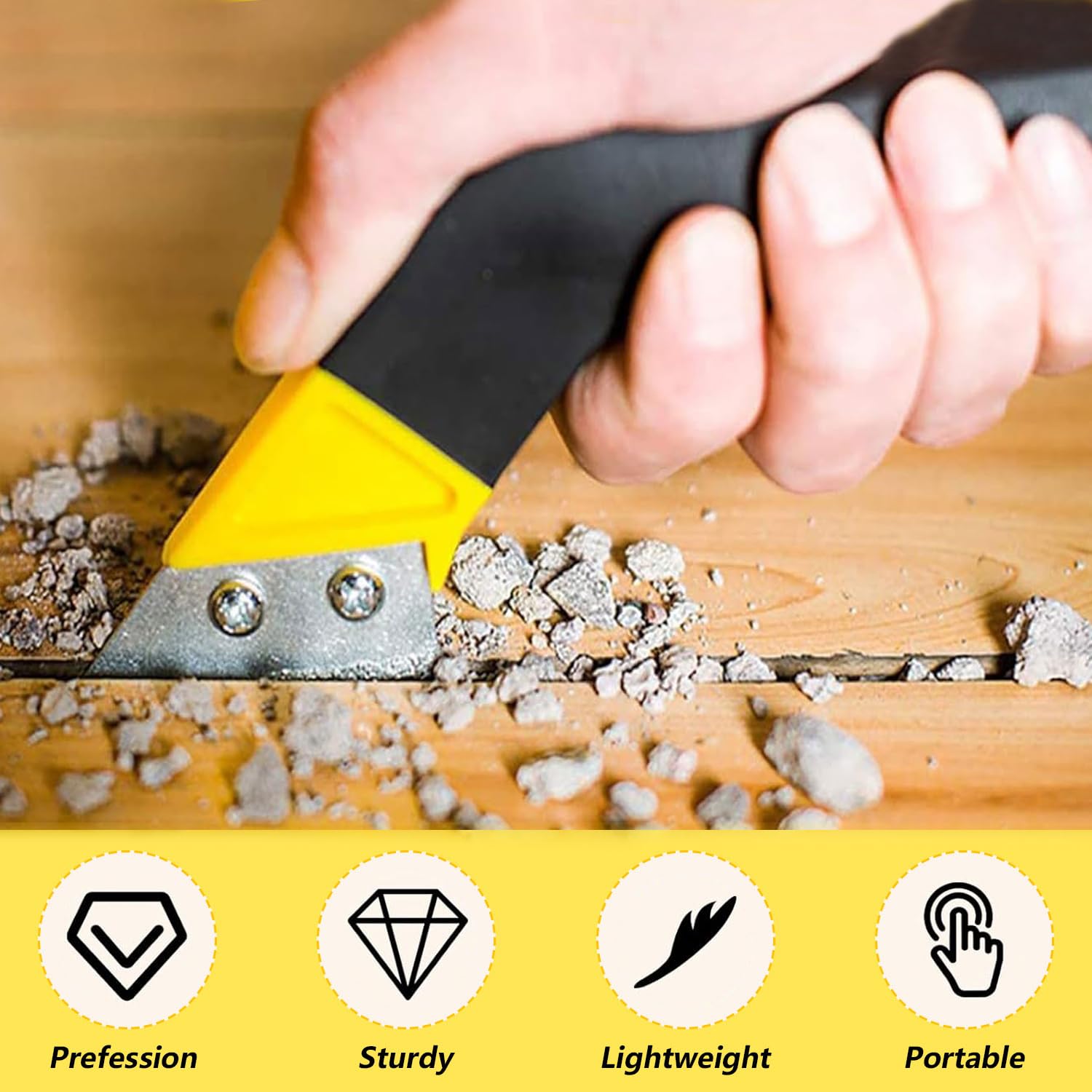 Pro Grout Removal Tool, Grouting Tool with 5 Pieces Extra Replacement Accessories - Image 4
