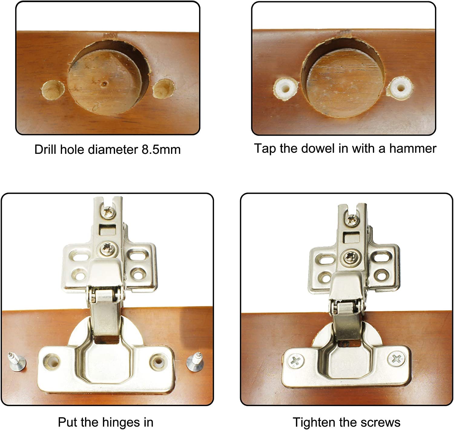 Hinge Repair Inserts - 100 Pack -4 Hinge Repair Inserts - 100 Pack -4