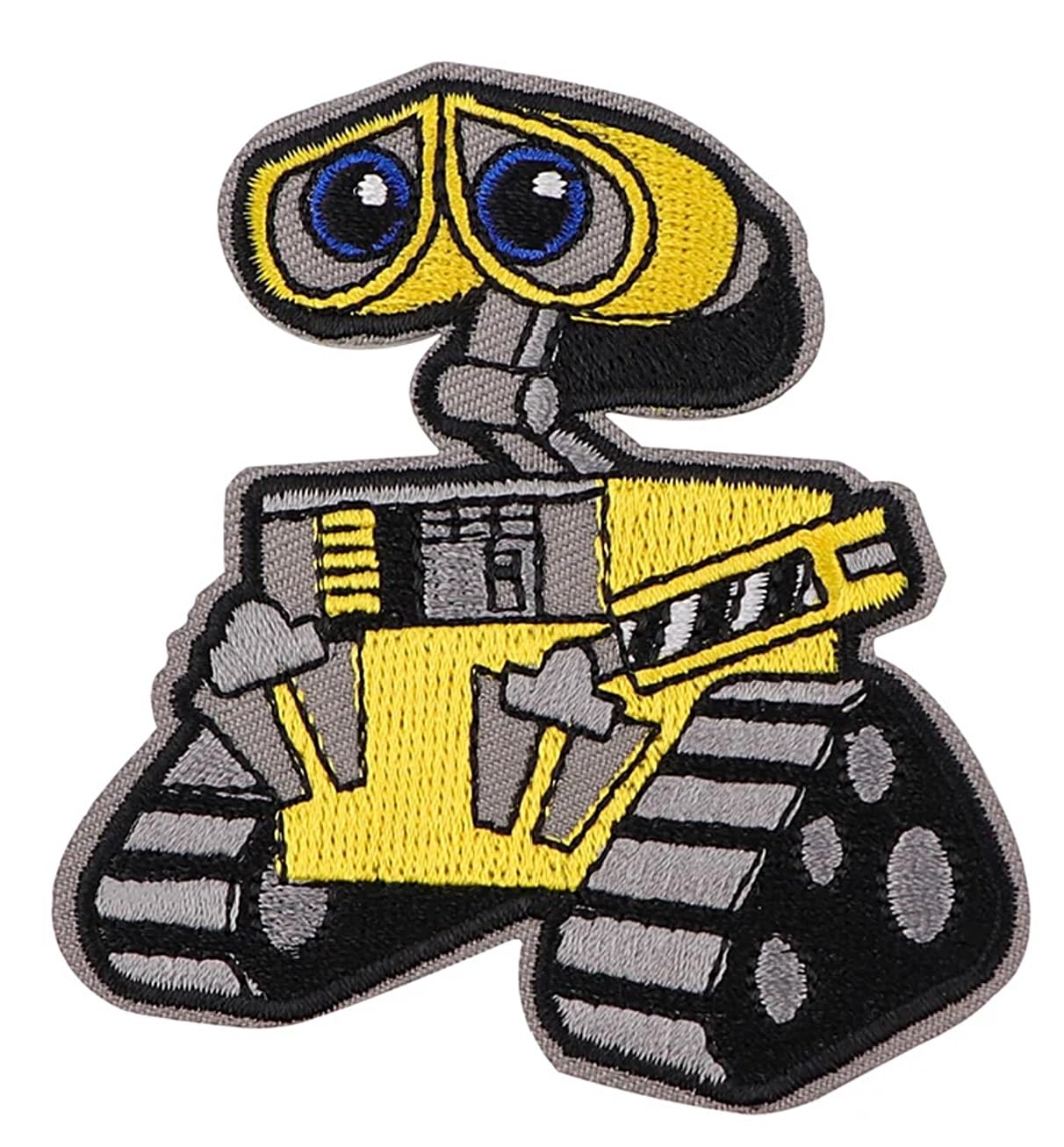 Wall E Robot Cartoon Character 3.19 Inches Tall Embroidered Patch