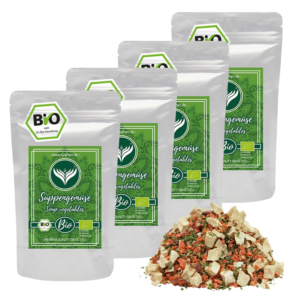 Azafran BIO Suppengemüse (Gewürzmischung) für Brühe ohne Hefe, Glutamate, Fett, Salz und Zucker 2kg