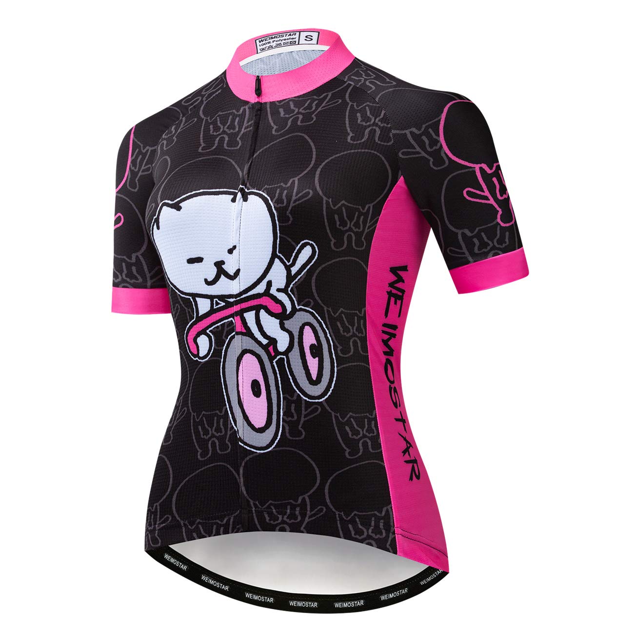 weimostar Fahrrad-Trikot für Damen, Mountainbike-Kleidung, Sommer-Rad-Top, kurzärmlig, MTB-Jersey, schnelltrocknend