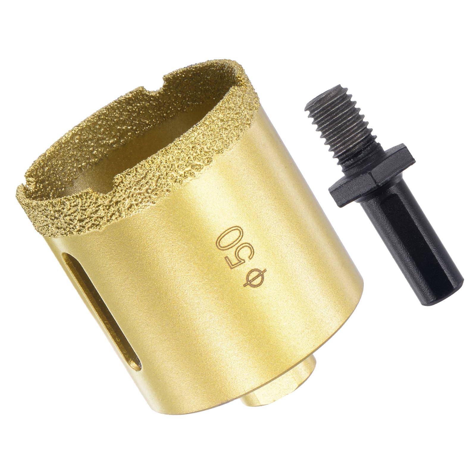 CoCud Diamond Drill Bits Set, 50mm Cutting Diameter, Brazed Diamond Core Drill Bits with M10 Arbor Adapter
