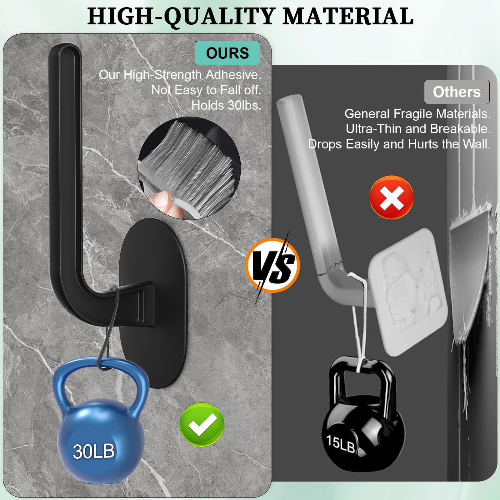 4 Ganci Autoadesivi Per Cappelli | Organizer Da Parete | Montaggio A Nastro O Viti - Foto 9