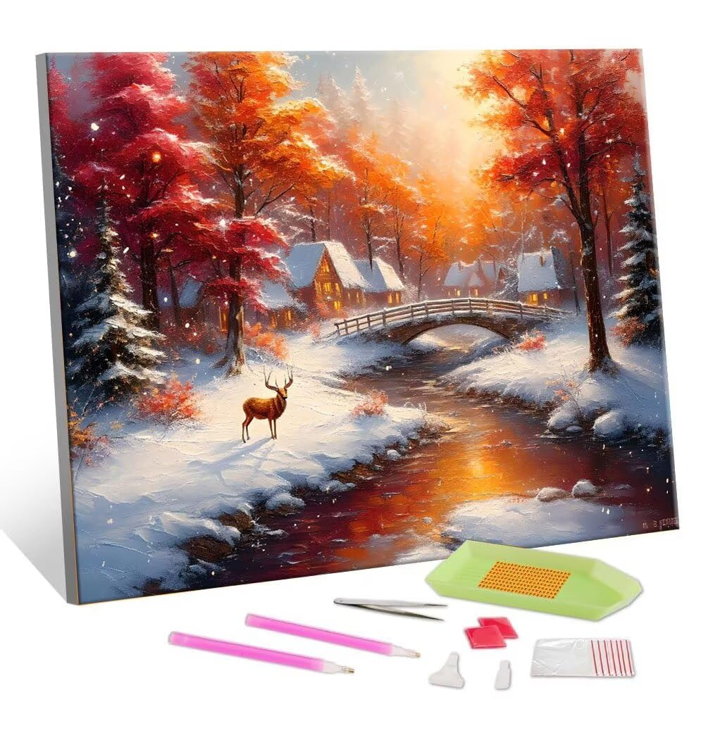DIY Malarstwo diamentowe 5D, sztuka diamentowa, las, krajobraz, zestawy dla dorosłych, sztuka ze strasu, haft, artykuły rzemieślnicze, dla dzieci i dorosłych, idealna dekoracja ścienna, prezenty, 70 x