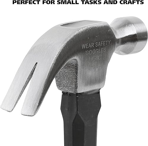 Miniatura 2 de GreatNeck HG8C - Martillo de garra curvada de fibra de vidrio, martillo pequeño, martillo de uñas, herramientas de martillo, herramienta de