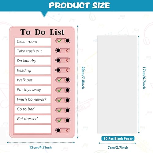 Miniatura 2 de Mis tareas para adultos, tabla de tareas para hacer lista de tareas lista de verificación, tabla de rutina deslizante para niños, tablero de tareas