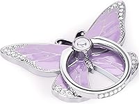 Vista 10 de Soporte de anillo de mariposa para teléfono celular, rotación de 360 grados, soporte de dedo de metal compatible con iPhone, Samsung Galaxy, LG