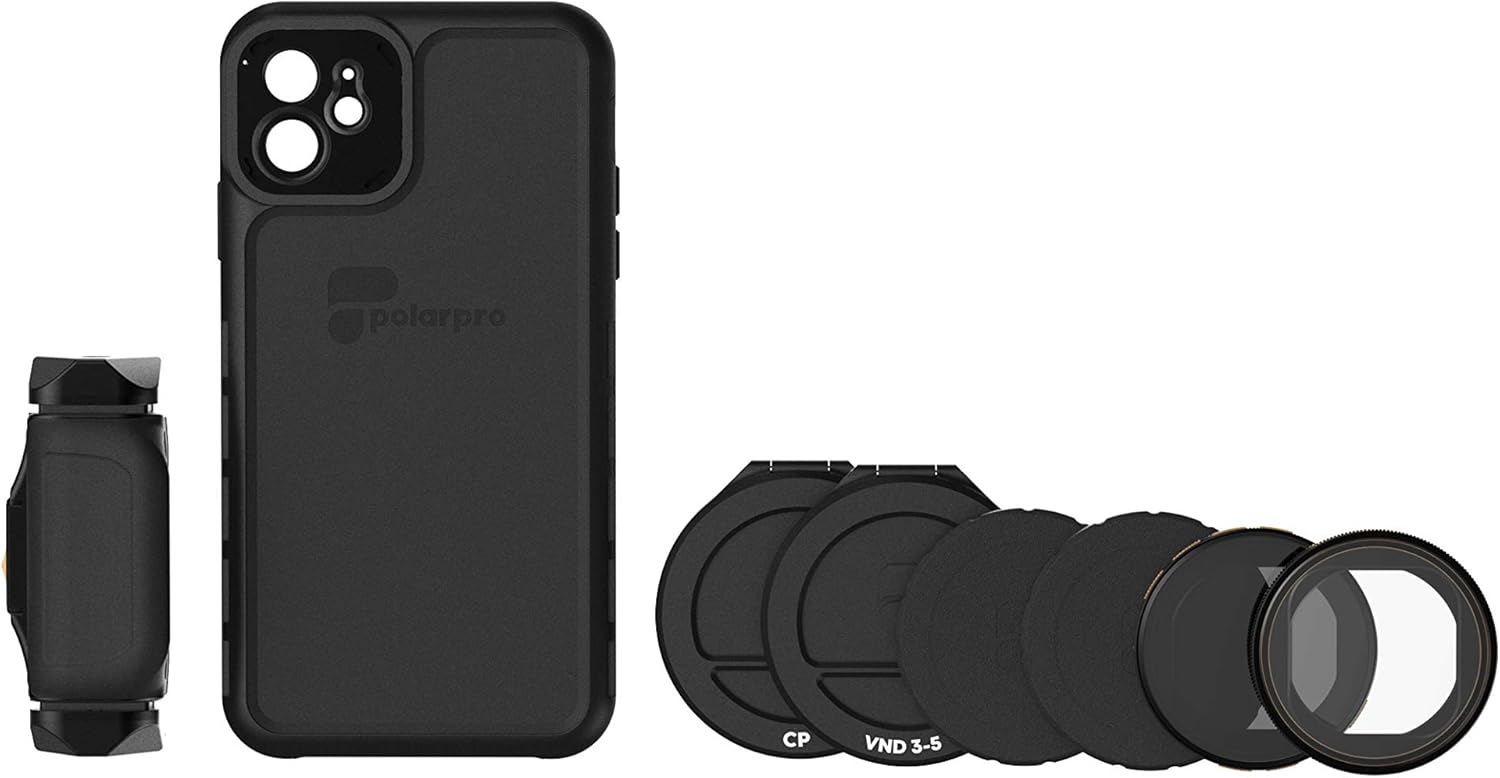 Buy 1 get 1 PolarPro LiteChaser Pro Visionary Kit for iPhone 11 Case + Handle + PolarFilter + VND Filter