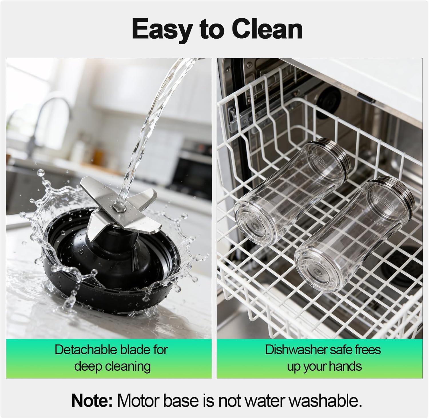 OMMO Blender, 500W Smoothie Blender with 4-Fin Blades, Personal Blenders for Kitchen with 17oz BPA-Free Portable Cups for Drinks, Milkshake and Juices