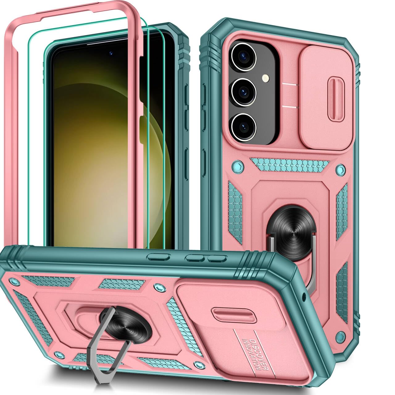 Kompatibel mit Samsung Galaxy Hülle, Eingebetteter Ständer Militärgrad Schutzhülle Handyhülle Starke Stoßfestigkeit Samsung Schutzhülle Samsung Galaxy case Cover