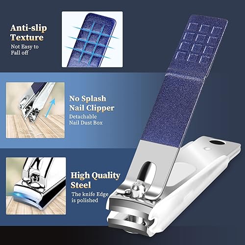 Miniatura 3 de Juego de manicura para cortaúñas 26 piezas de kit de manicura Siyaluens juego de manicura profesional juego de pinzas de uñas para dedos kit de