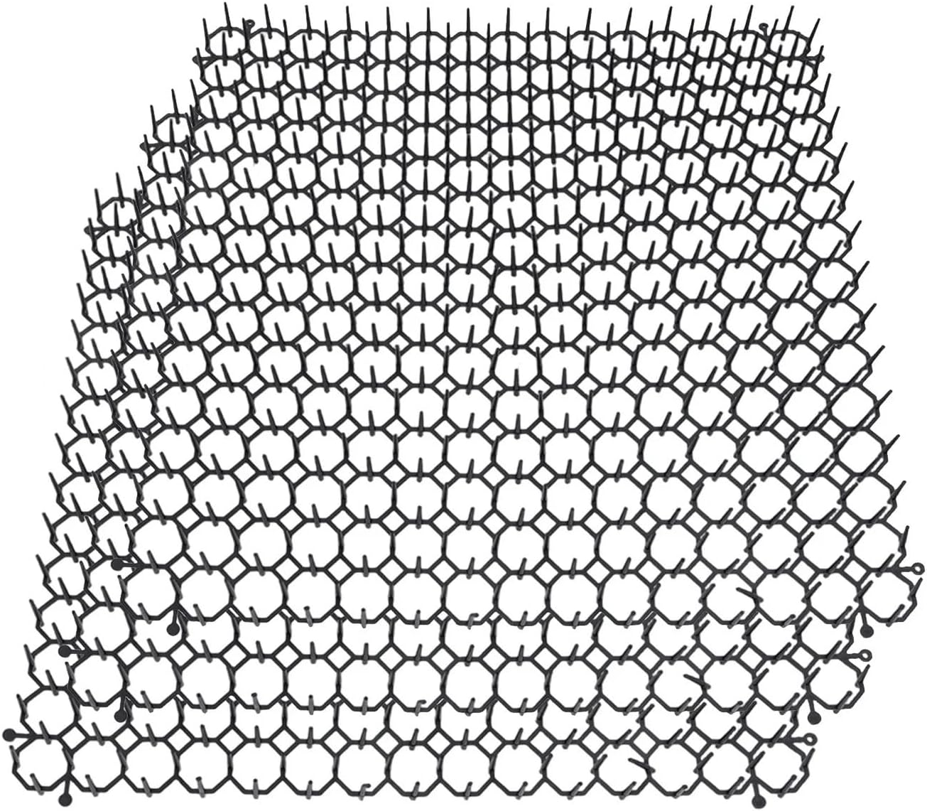 Cat Repellent Scat Mat Garden Anti-Cat Prickle with Spikes Pet Anti-Climbing Isolation Strips Plants Protects(39x39-3pcs)