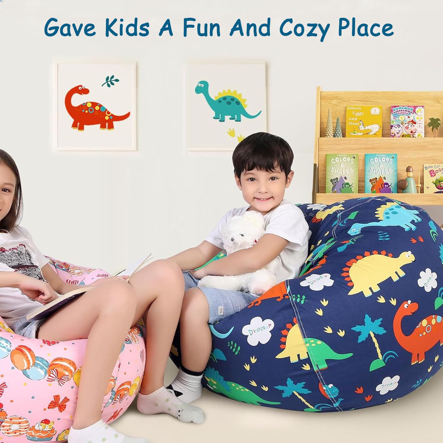 Borsa portaoggetti per bambini, comoda e morbida, pieghevole, giocattoli con cerniera, borsa portaoggetti in tela