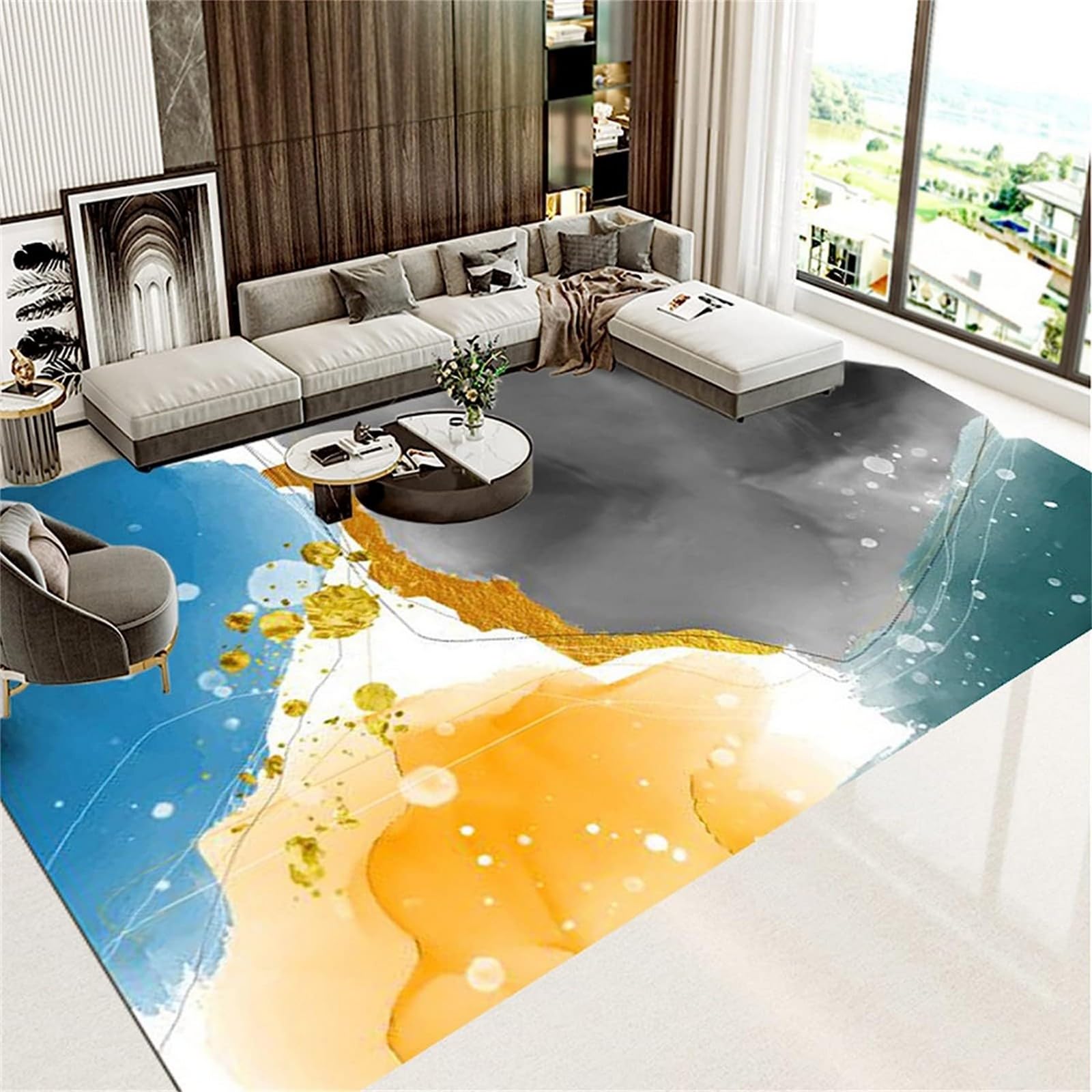 Tapis chambre enfants marbre doux pour créer un espace de jeu