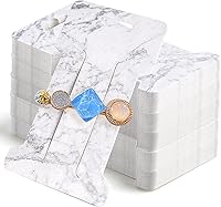 Vista 9 de Mototo 300 tarjetas de exhibición de pinzas para el cabello, pasadores para el cabello, soporte de exhibición de joyas, cartón de papel rectangular