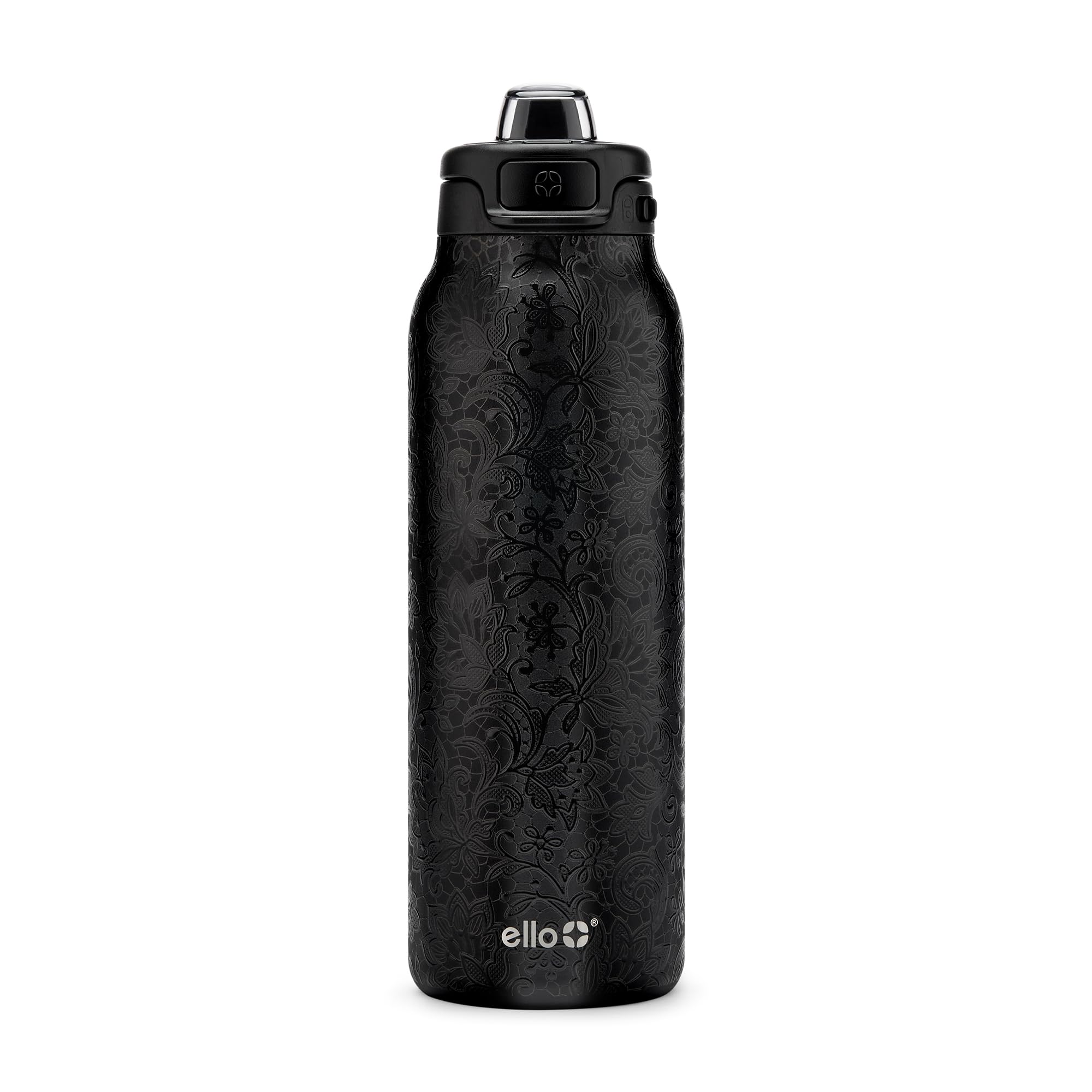 Ello Pop &amp; Fill Insulated Stainless Steel Water Bottle with Quick Fill Lid, Leakproof Locking, Sip or Chug Spout, BPA-Free, Double Wall Vacuum Insulated for Sports, Travel &amp; School- 22oz / 32oz / 40oz