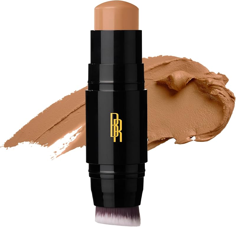 Black Radiance Color Perfect Foundation Stick with Soft Brush Applicator Duo – Buildable, Blendable Versatile Pigment-Rich Formula - Bronze Glow