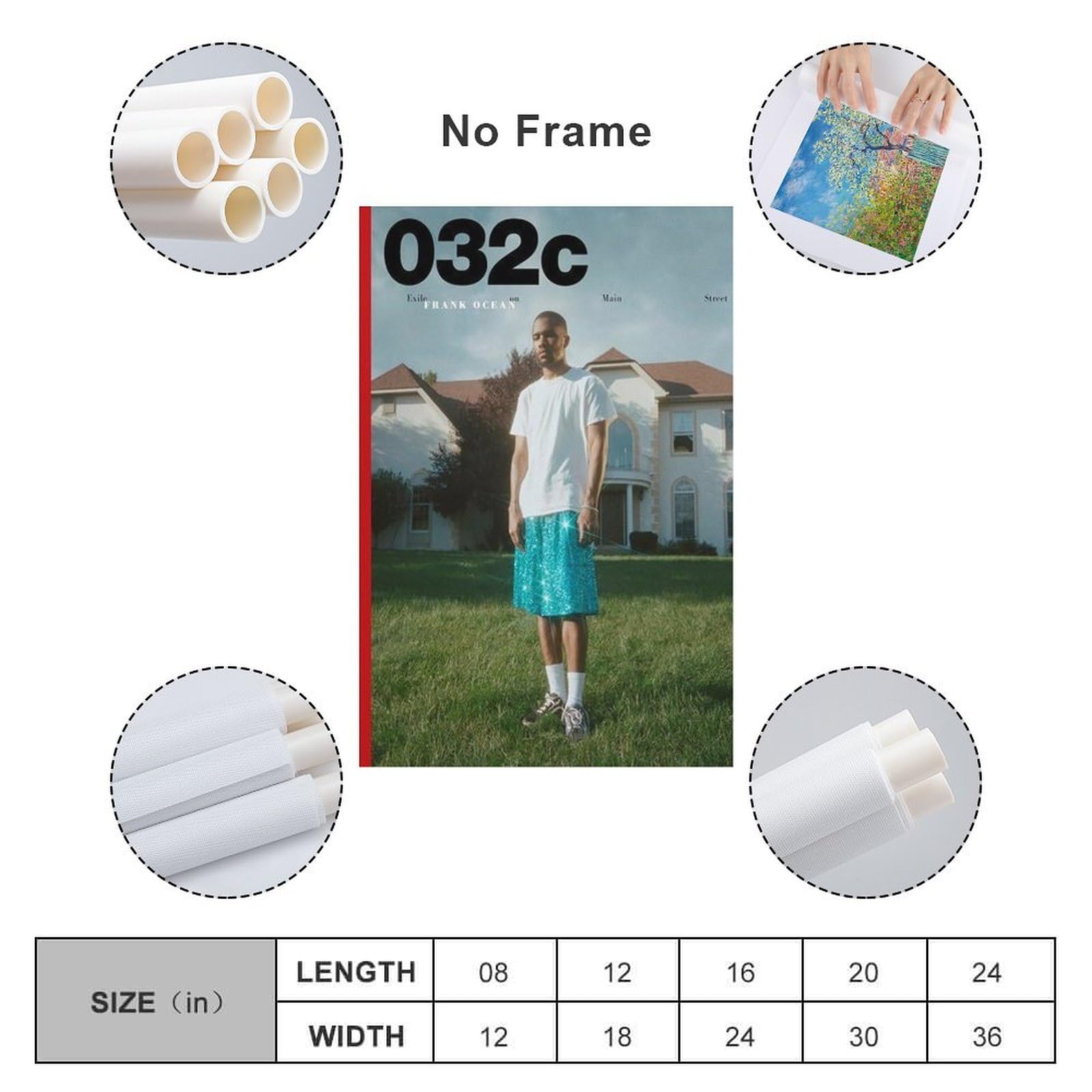 Amazon.com: YKAAYEV FRANK OCEAN 032c Magazine Canvas Poster