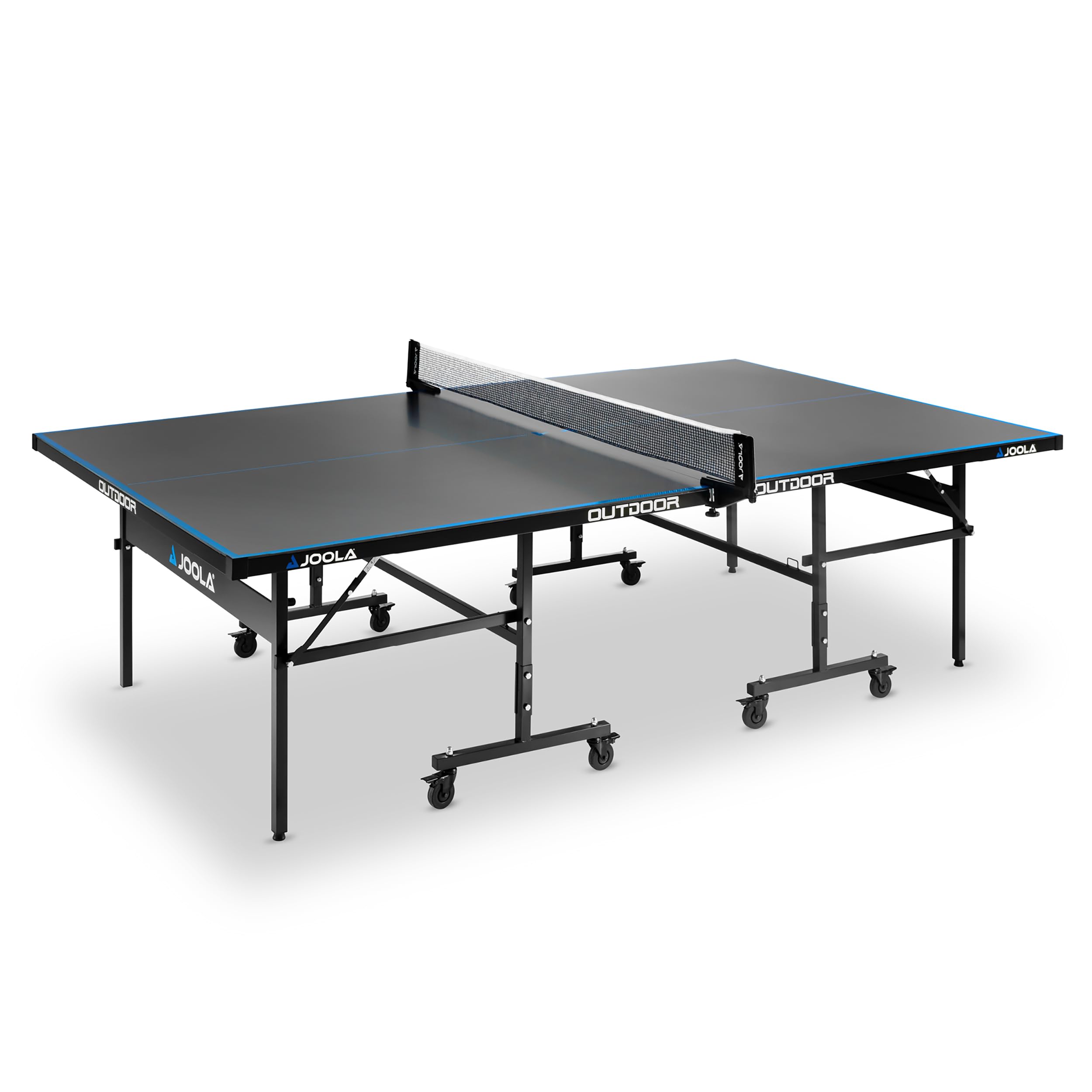 Tavolo Da Ping Pong JOOLA Outdoor - 6mm Alluminio, Pieghevole, Ruote, 274x152.5x76 Cm - Foto 8