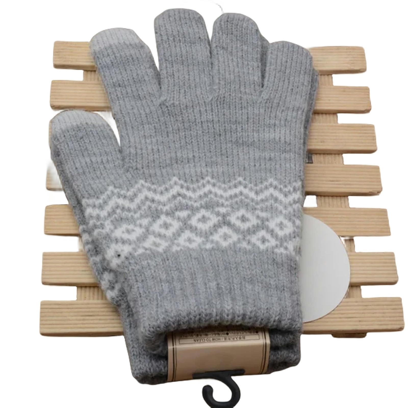 MdybFWinter gloves Winter Touch Screen Gloves Women Men Warm Stretch Knit Mittens Full Finger Female Crochet Thicken