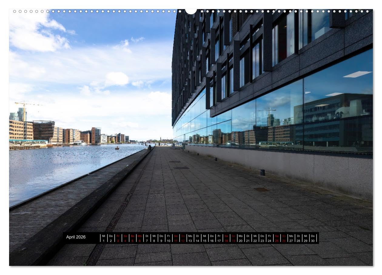 Kopenhagen - Juwel an der Ostsee (hochwertiger Premium Wandkalender 2026 DIN A2 quer), Kunstdruck in Hochglanz: Geheimtipp Architektur (CALVENDO Orte)