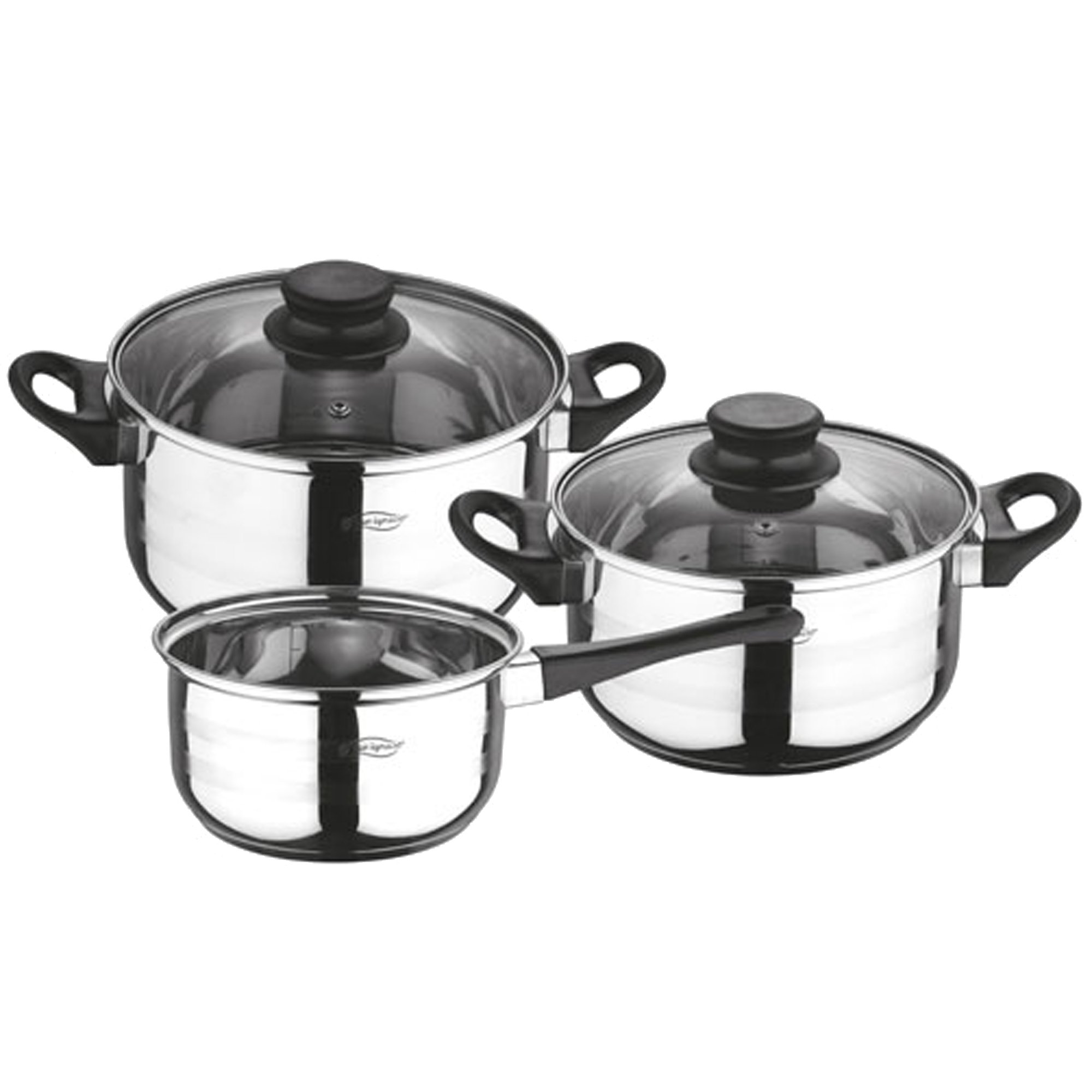 San Ignacio SG-​8050 - Batería de Cocina, Acero Inoxidable, Plateado, 3 cuerpos