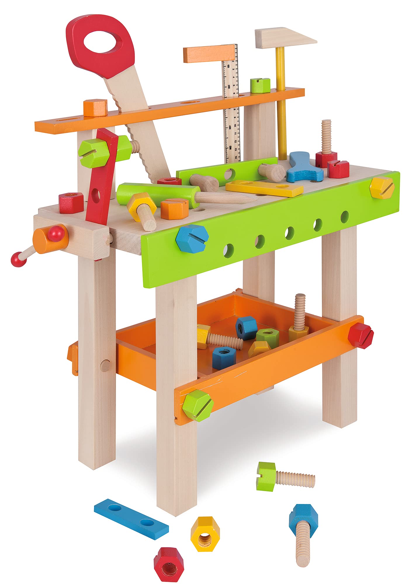 Eichhorn 100001844 Banco Gioco 49 Pezzi, Colori Misti