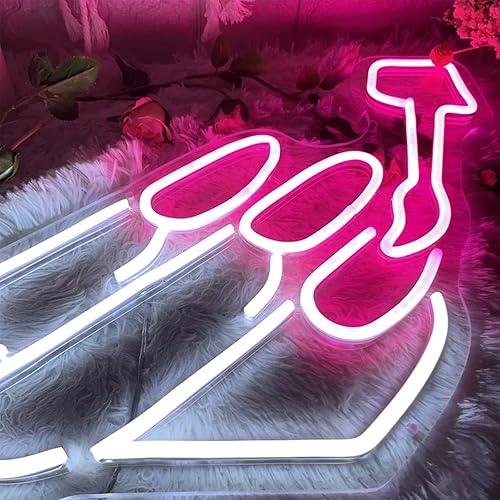 Miniatura 4 de KUCADE Letrero de neón para arte de uñas, decoración de pared de salón de belleza, decoración de pared, letrero de bienvenida para tienda de uñas,