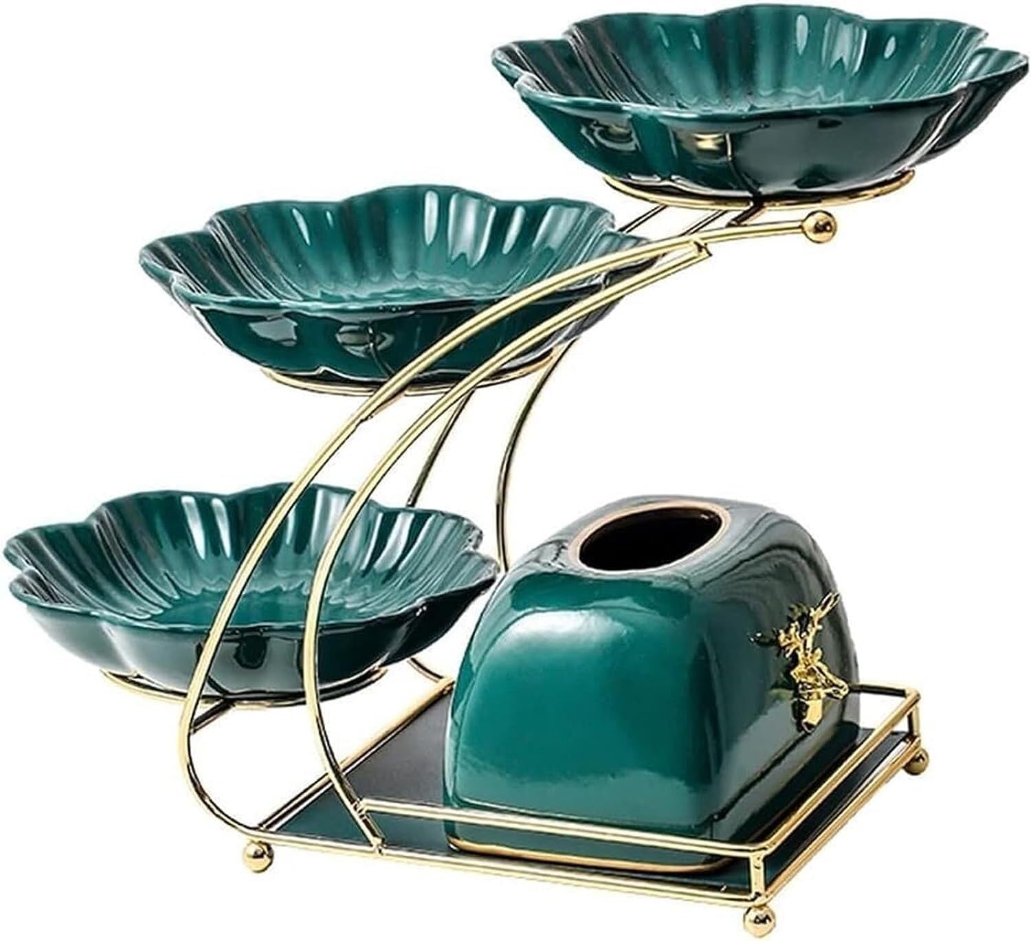 Mnuvxzaewf Blu Kitchen Countertop Fruit Rack-Fruit Bowl(Blu)