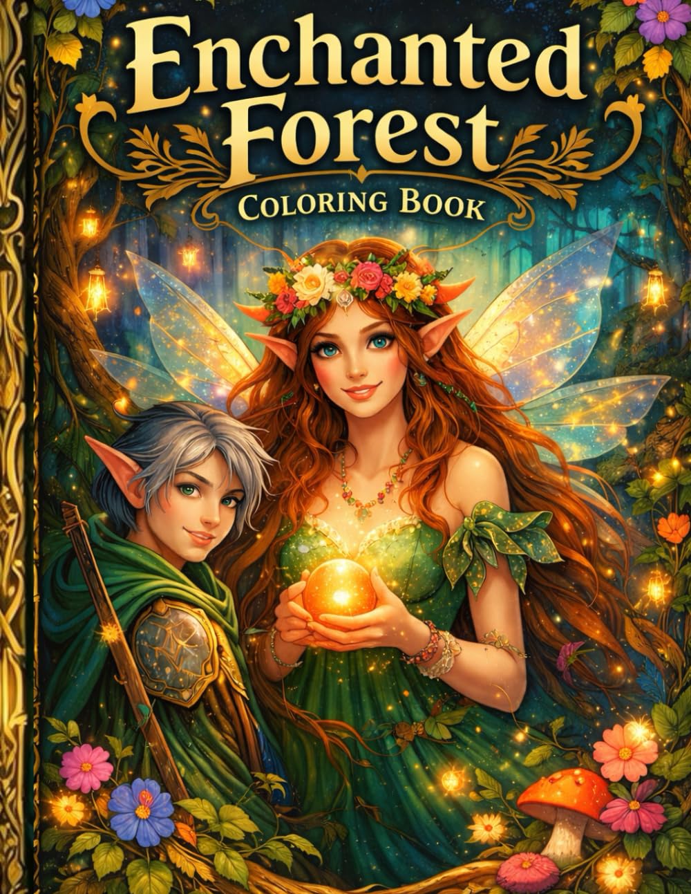 Enchanted Forest: Coloring Book