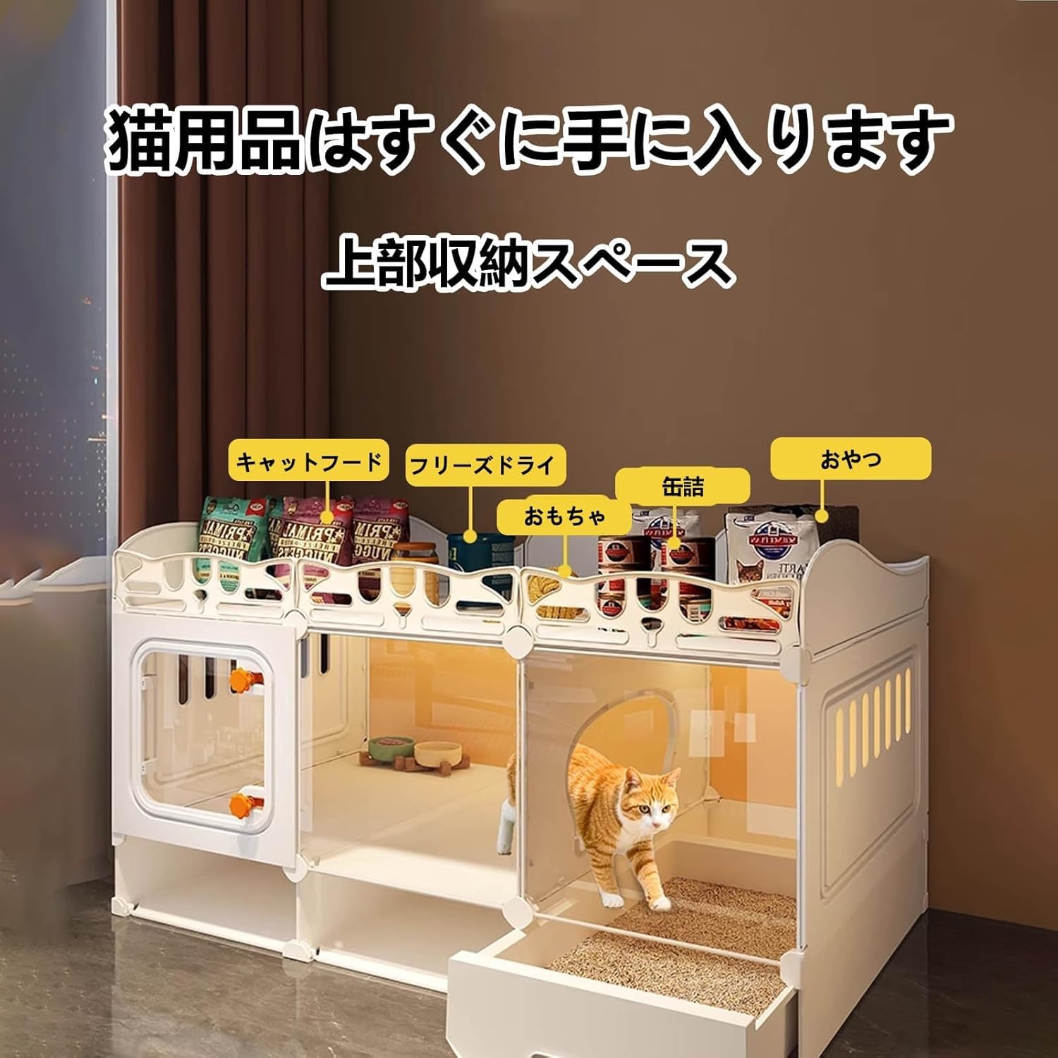 Amazon.co.jp: 猫 ケージ トイレ付き 1/2/3段 大型 引き出し 猫ゲージ