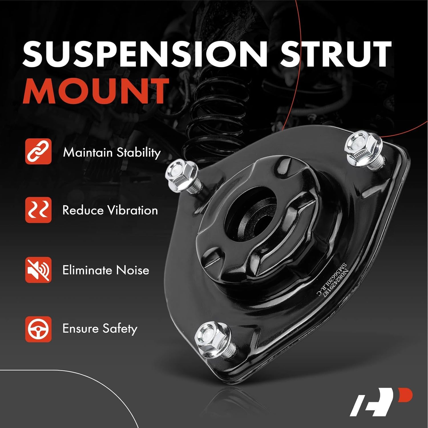 A-Premium Front Suspension Strut Mounts Compatible with Kia Optima 2006-2010, Rondo 2007-2012, Magentis 2006-2010, 2-Pack