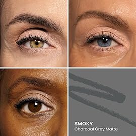 PRIME PROMETICS PrimeEyes Glide Eyeliner for Mature Women - Waterproof, Long-Stay and Mess-Proof - Gel Creme Texture, Discreet Sharpener and Effective Smudger (Smoky)