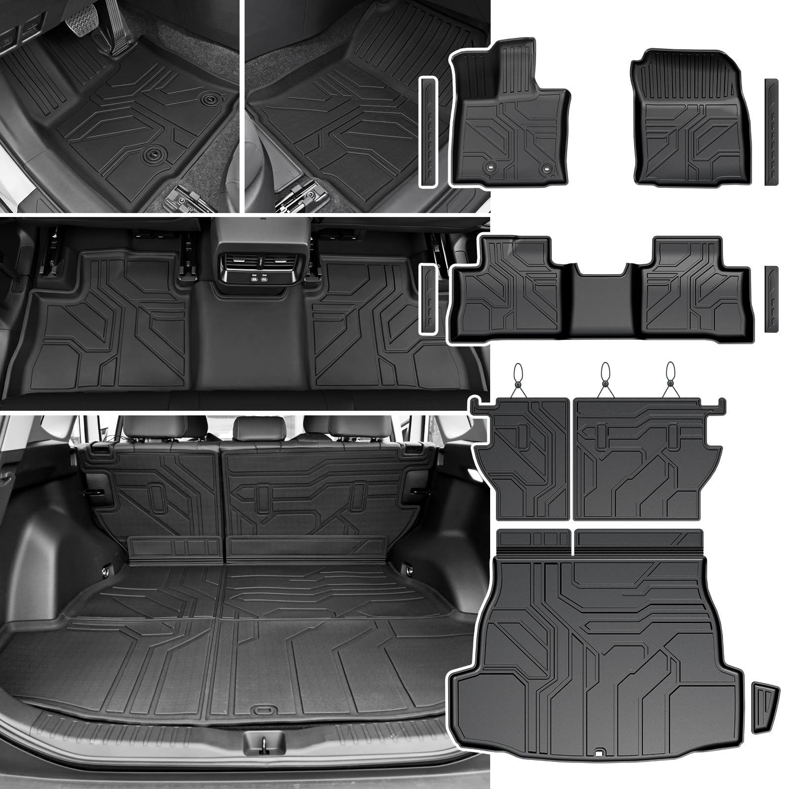 Conjunto de Tapetes JOULARISE para Toyota RAV4 Híbrido 2026 (Não Serve para Limited ou