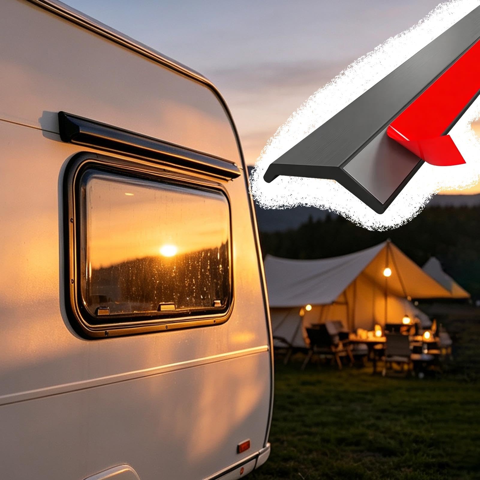 Vierteaguas Muro Exterior Protector Contra Goteo Lluvia Ventanas Caravanas
