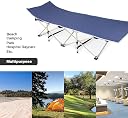 KEYOZA Heavy Duty Lightweight Folding Camping Bed for Adults Portable Sleeping Cot with Bag for Camp Office Use Beach Vaccation and Home Lounging, Support 200 kg- Cot Bed gallery image