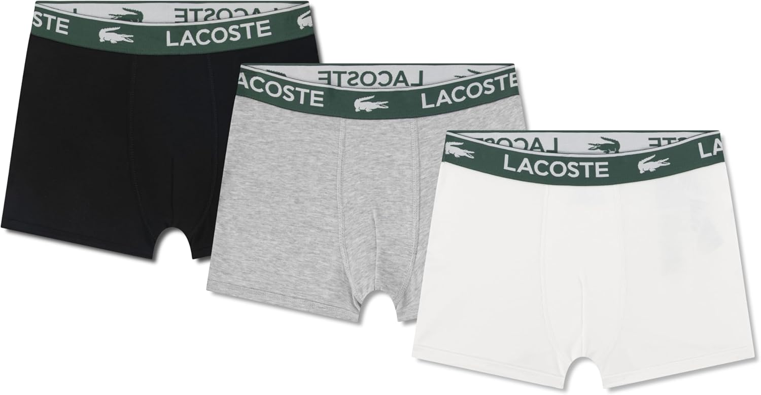 Lacoste boys Boys' Multi-pack Boxer Brief