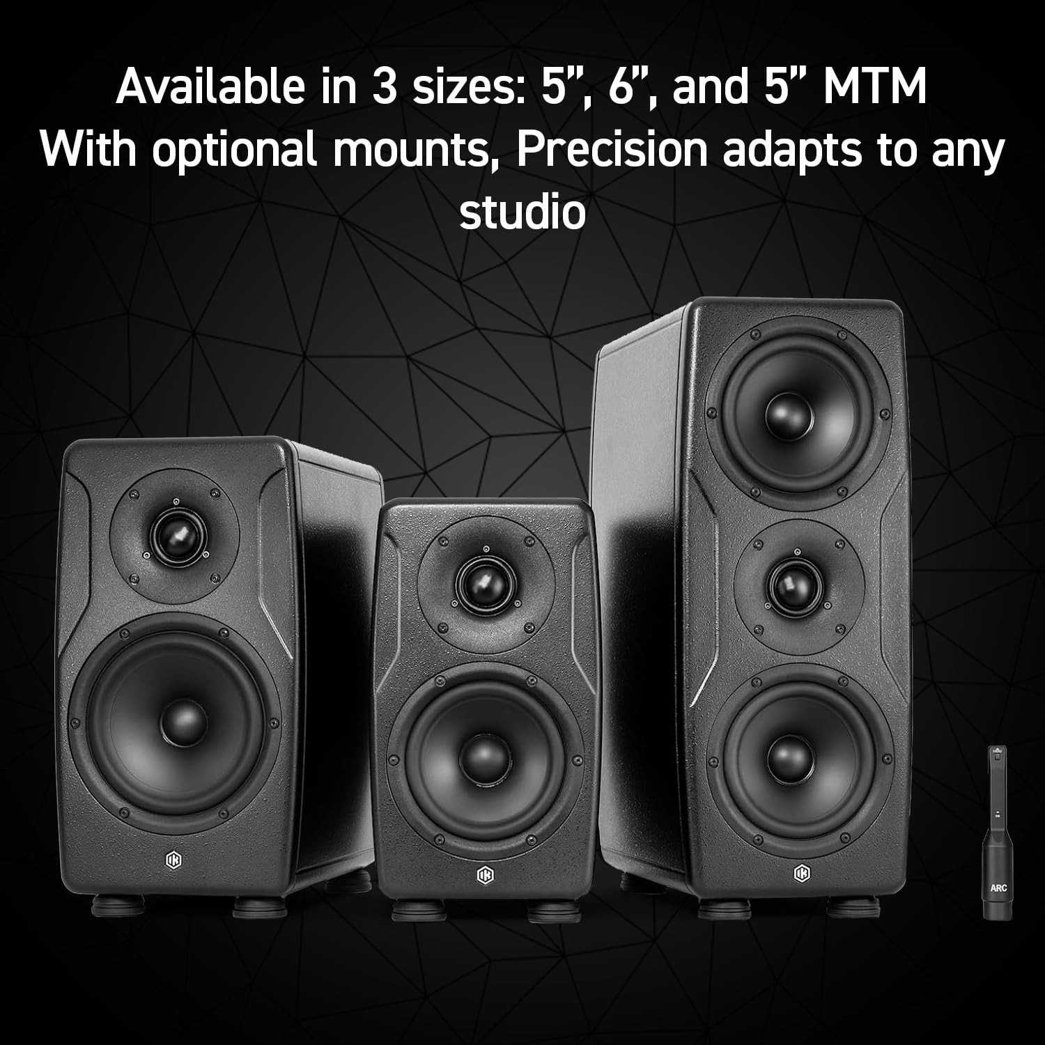 IK Multimedia iLoud Precision 6 MKII Studio Monitor - 16,5 cm Nearfield Lautsprecher mit Graphen-Hochtöner, ARC X Raumkorrektur, virtuelle Überwachung, akustische Messung & linearer Phasenantwort