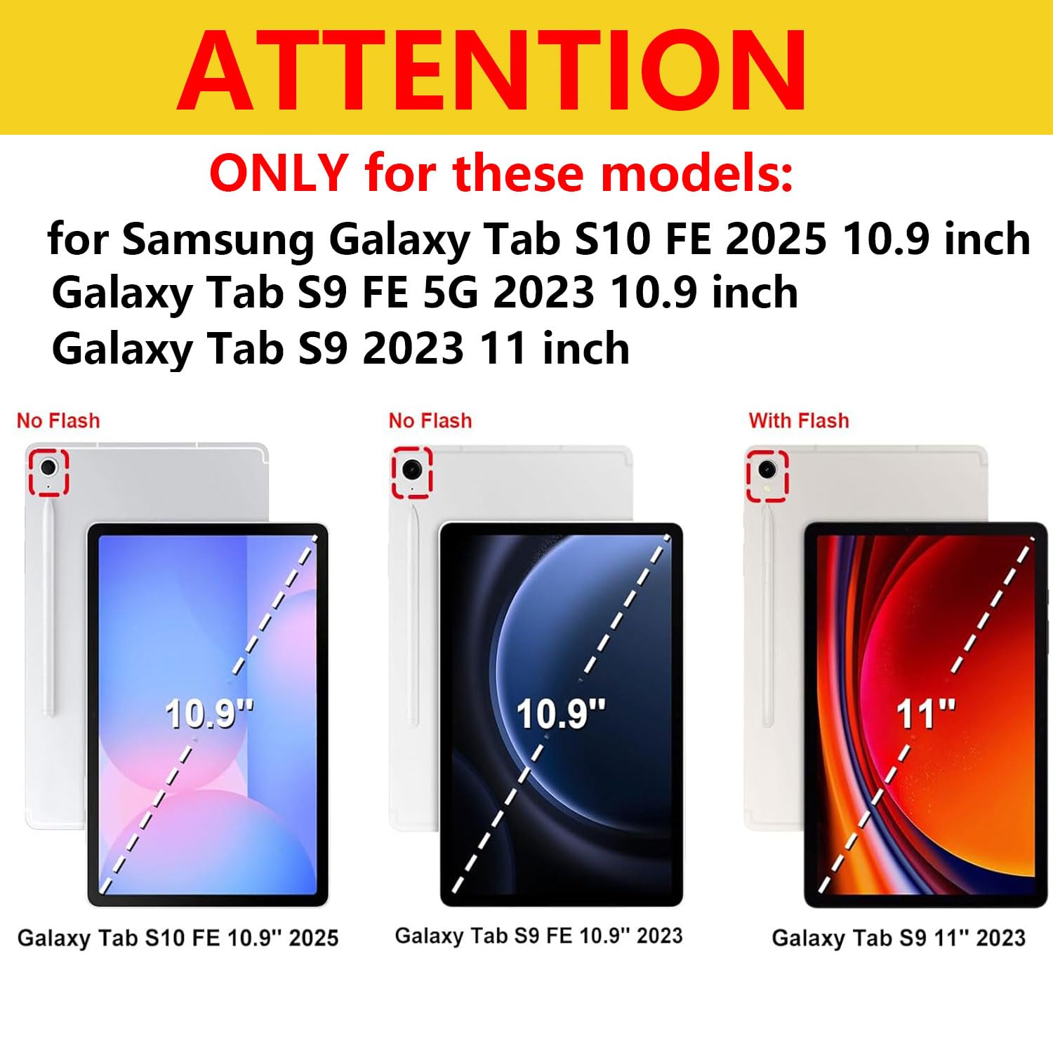 Keyboard Case for Samsung Galaxy Tab S10 FE/S9 FE 10.9 Inch/Galaxy Tab S9 11 Inch 2023, Mouse and 7-Color Backlit Detachable Bluetooth Keyboard, Ultra-Thin Folio Cover with S Pen Holder,Blue