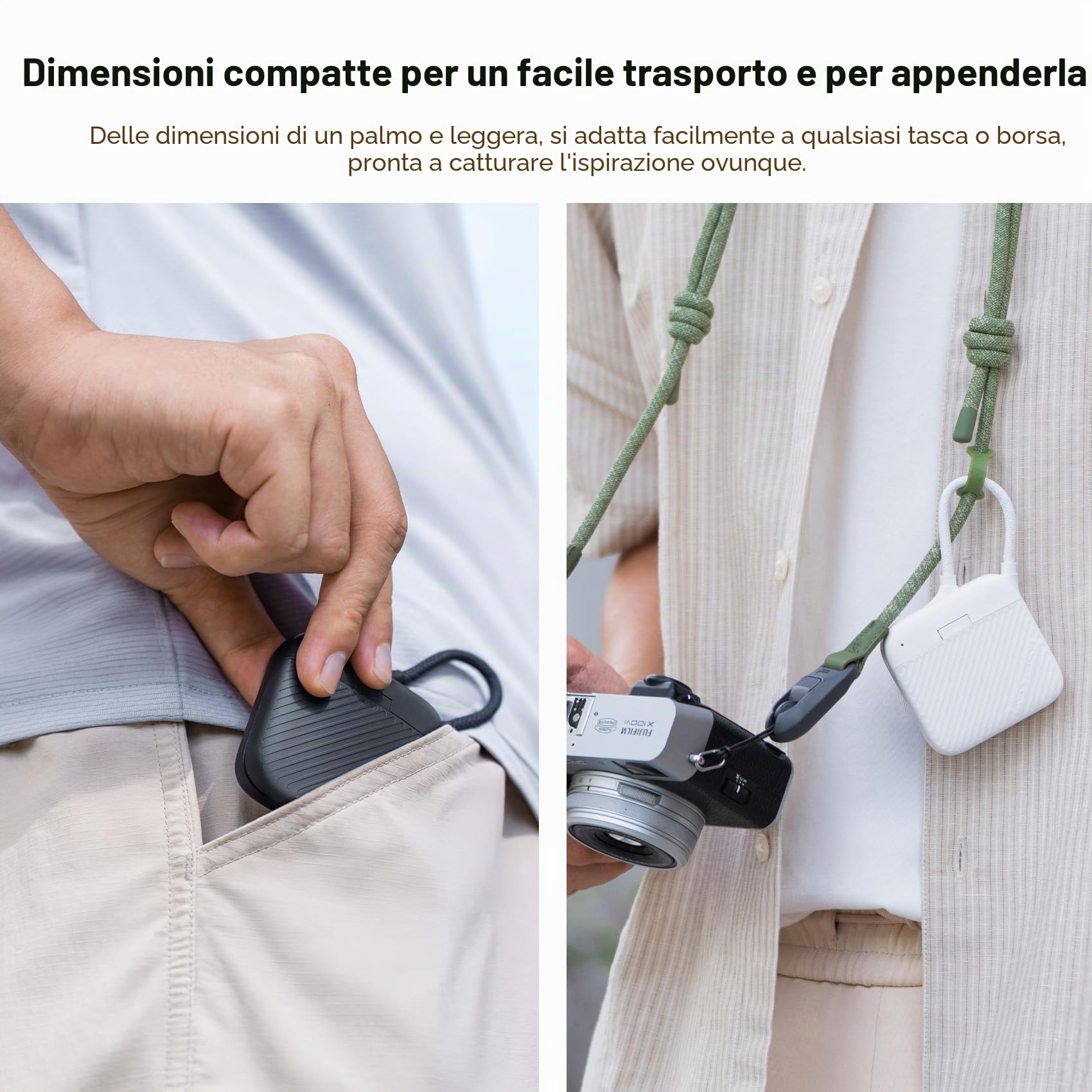 PGYTECH CreateMate Mini Custodia Lettore Di Schede Ad Alta Velocità, 2-in-1 SD4.0/Micro SD Portatile Archiviazione, Doppio Slot Trasferimento/USB 3.1/Type-C/OTG per Fotocamera/Telefono/ActionCam, Nero